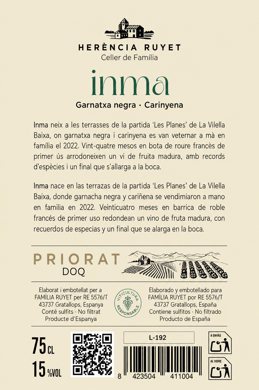 Inma 2022 | DOQ Priorat