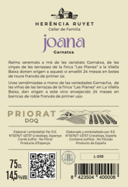 Joana 2021 | DOQ Priorat